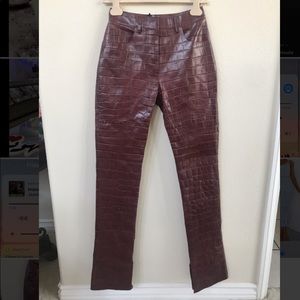 Roberto Cavalli F/W 18 Leather Pants